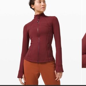 Lululemon define jacket in red merlot size 6